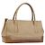 Borsa PRADA in pelle beige argento autentica 197618