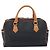 SAINT LAURENT Bolsa Boston PVC Canvas Black Gold Auth 199641 Preto Dourado - vista 3