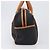 SAINT LAURENT Bolsa Boston PVC Canvas Black Gold Auth 199641 Preto Dourado - vista 5