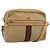 Borsa a tracolla GUCCI Web Sherry Line Canvas Beige Gold Auth 200924 D'oro