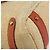 BURBERRY Blue Label Tote Bag Stroh Leder Beige Gold Auth 196608 Golden - Ansicht 16