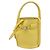 Céline CELINE Big Bag Bucket Nano Borsa a Mano Pelle 2way Giallo Argento Auth 199091M