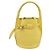 Céline CELINE Big Bag Bucket Nano Borsa a Mano Pelle 2way Giallo Argento Auth 199091M - vista 13