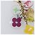 LOUIS VUITTON Porte Cles Fleur Charm Metal Gold Clear M60046 LV Auth 199068 D'oro - vista 10