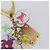LOUIS VUITTON Porte Cles Fleur Charm Metal Gold Clear M60046 LV Auth 199068 D'oro - vista 11