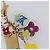 LOUIS VUITTON Porte Cles Fleur Charm Metal Gold Clear M60046 LV Auth 199068 D'oro - vista 6