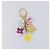 LOUIS VUITTON Porte Cles Fleur Charm Metal Gold Clear M60046 LV Auth 199068 D'oro - vista 8