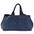 Sac à main PRADA Canapa GM Denim Blue Gold Auth 197708 Bleu Doré - vue 13