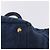 Sac à main PRADA Canapa GM Denim Blue Gold Auth 197708 Bleu Doré - vue 16
