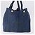 Sac à main PRADA Canapa GM Denim Blue Gold Auth 197708 Bleu Doré - vue 3