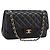 Borsa CHANEL Matelasse 30 Chain Double Flap Bag Lamb Skin Gold Black Auth yk20815SAM Nero D'oro