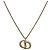 Collana Christian Dior metallo Gold Tone Auth 199265