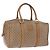Céline Borsa a mano CELINE Macadam Canvas PVC Beige Gold Auth 197717 D'oro
