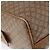 Céline Borsa a mano CELINE Macadam Canvas PVC Beige Gold Auth 197717 D'oro - vista 15