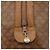 Céline Borsa a mano CELINE Macadam Canvas PVC Beige Gold Auth 197717 D'oro - vista 17