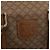 Céline Borsa a mano CELINE Macadam Canvas PVC Beige Gold Auth 197717 D'oro - vista 18