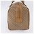 Céline Borsa a mano CELINE Macadam Canvas PVC Beige Gold Auth 197717 D'oro - vista 3