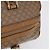 Céline Borsa a mano CELINE Macadam Canvas PVC Beige Gold Auth 197717 D'oro - vista 7