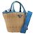 Borsa a mano PRADA in rattan 2way Marrone Oro Auth 199110V D'oro
