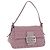 Borsa FENDI Zucchino Canvas Mini Mamma Baguette Bag Purple Silver Auth ki6806M Argento Porpora