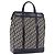 Borsa a mano Christian Dior Trotter Canvas Navy Silver Auth 197316A Argento Blu navy