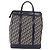 Borsa a mano Christian Dior Trotter Canvas Navy Silver Auth 197316A Argento Blu navy - vista 2