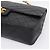 Sac CHANEL Double Flap Chain Matelasse en Agneau Noir et Or CC Auth yk20805SAM Doré - vue 10
