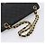 Sac CHANEL Double Flap Chain Matelasse en Agneau Noir et Or CC Auth yk20805SAM Doré - vue 7
