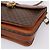 Céline Borsa a tracolla CELINE Macadam PVC Pelle Marrone Oro Auth 197775 D'oro - vista 10
