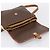 Céline Borsa a tracolla CELINE Macadam PVC Pelle Marrone Oro Auth 197775 D'oro - vista 14