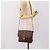 Céline Borsa a tracolla CELINE Macadam PVC Pelle Marrone Oro Auth 197775 D'oro - vista 26