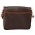 Céline Borsa a tracolla CELINE Macadam PVC Pelle Marrone Oro Auth 197775 D'oro - vista 3