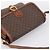 Céline Borsa a tracolla CELINE Macadam PVC Pelle Marrone Oro Auth 197775 D'oro - vista 6