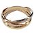 Anello CARTIER Trinity Au750 Oro Argento Auth am12316SM D'oro - vista 7