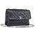 Borsa a tracolla CHANEL Matelasse con catena in pelle nera e argento CC Auth yk20837V Nero