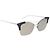 Gafas de sol PRADA Metal Silver Black Auth BA15310 Negro Plata