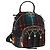 Zaino Miu Miu Lana Pelle Rosso Verde Oro Auth 196641M D'oro