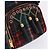 Zaino Miu Miu Lana Pelle Rosso Verde Oro Auth 196641M D'oro - vista 22