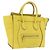 Céline CELINE Luggage Mini Hand Bag Leather Yellow Auth 197304V Giallo
