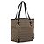 FENDI Zucchino Canvas Tote Bag Beige Gold Auth 200951V Golden