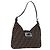 Borsa a tracolla FENDI Zucca Canvas Mamma Baguette Marrone Nero Auth 199587V