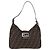 Borsa a tracolla FENDI Zucca Canvas Mamma Baguette Marrone Nero Auth 199587V - vista 13