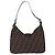 Borsa a tracolla FENDI Zucca Canvas Mamma Baguette Marrone Nero Auth 199587V - vista 2