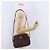 Céline Borsa a tracolla CELINE Macadam Canvas PVC Leather Brown Gold Auth ki6803V Marrone D'oro - vista 24
