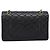 Borsa CHANEL Double Flap Chain Matelasse 25 Lamb Skin Black Gold CC Auth yk20822SM Nero D'oro - vista 3