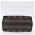 Pequin Borsa Boston FENDI Pecan Canvas PVC Nero Marrone oro Auth 199677V D'oro - vista 5