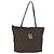 Borsa Tote FENDI Zucca Canvas Marrone Nero Auth 197739A