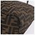 Borsa Tote FENDI Zucca Canvas Marrone Nero Auth 197739A - vista 15