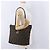 Borsa Tote FENDI Zucca Canvas Marrone Nero Auth 197739A - vista 24