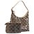 Borsa a tracolla Salvatore Ferragamo in vinile Beige Silver Auth 196611A Argento